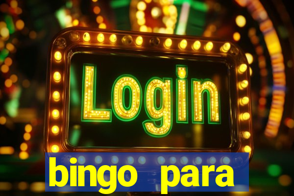 bingo para despedida de solteira para imprimir