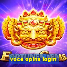 voce opina login